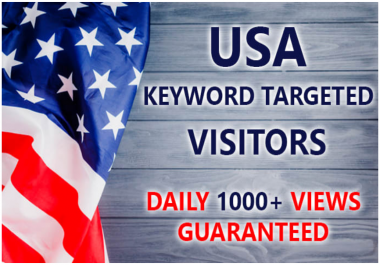 6000 PREMIUM Low Bounce Rate REAL USA traffic,  +1 min stay time guaranteed