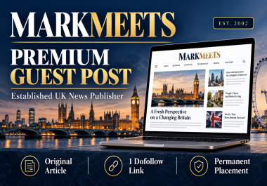 I Will Publish a Premium Guest Post on MarkMeets. com With One Dofollow Backlink