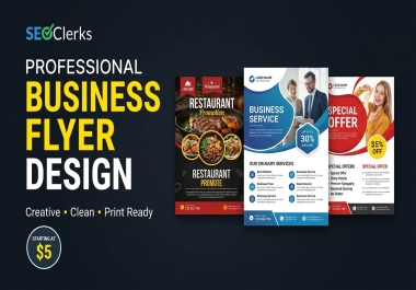I Will Design a Professional Business Flyer