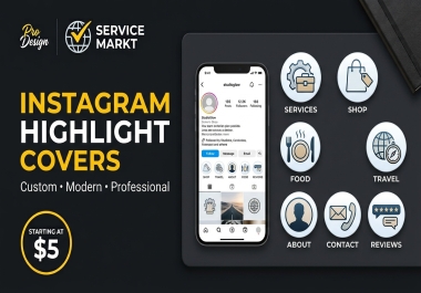 I Will Design Custom Profile Highlight Covers