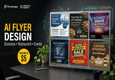 I Will Create AI Assisted Flyers for Business Events and Promotions