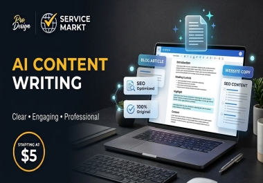 I Will Write Professional AI Assisted Content for Your Business