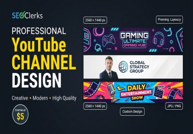 I Will Design a Professional Video Banner