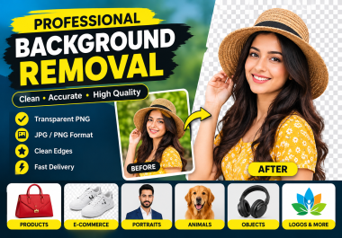 I Will Remove Background From Your Images Professionally