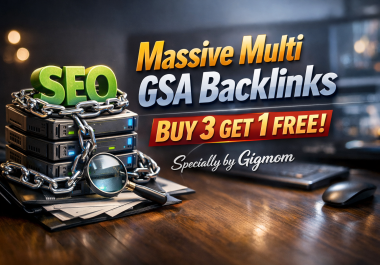 Massive 500,000 Multi Backlinks - Buy 3 Get 1