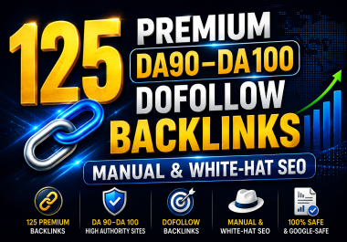 I Will MANUALLY Do 120 UNlQUE SE0 BackIinks on DA100 Sites Plus