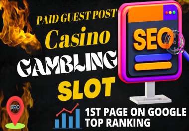 I Will do 50 Casino Gambling Slot CBD Guest Posting Sites
