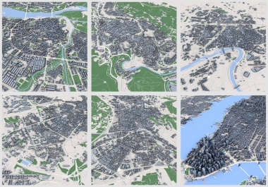 I will create 3D City models from google maps coordinates