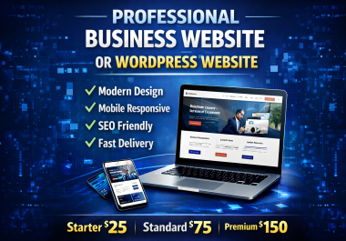 I Will Create a Professional Business Website or WordPress Website