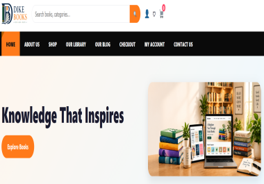 I Will Provide a Professional eBook Store Website Template
