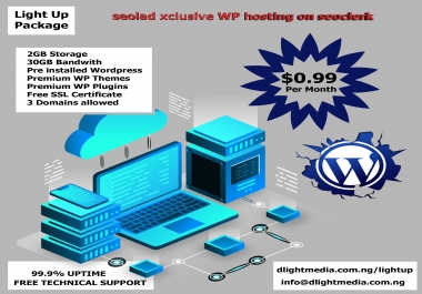 High quality UNLIMITED Hosting plus Premium themes and plugins