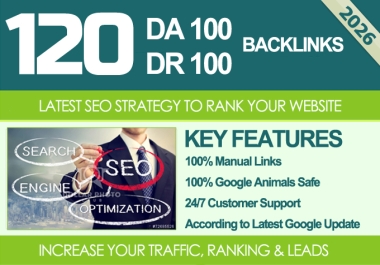 I Will MANUALLY Do 120 Unique SEO Backlinks on DA100 Sites PLUS ED and G0V