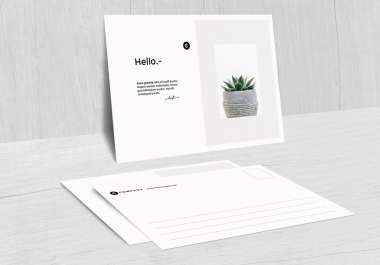 I will create professional postcard design