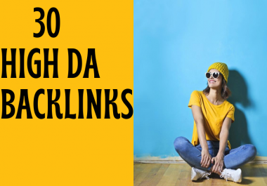 30 High Authority SEO Backlinks