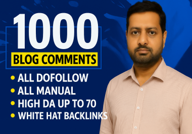 I will build 1000 manual do-follow index backlinks on high DA sites