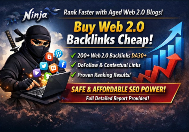 Buy Web 2.0 Backlinks Cheap - 200+ Links From Aged Indexed Accounts