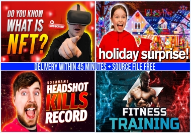 Design an eye catching thumbnails