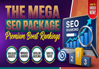 Premium The Mega SEO Package - Boost Rankings with Safe & Proven White-Hat Ranking