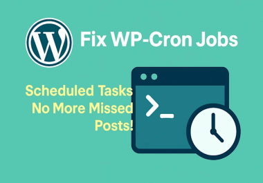 I will fix wordpress cron jobs,  add vps cron jobs,  and resolve cron job issues