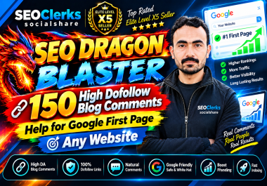 SEO Dragon Blaster 150 High Dofollow Blog Comments Help for Google First Page Any Website