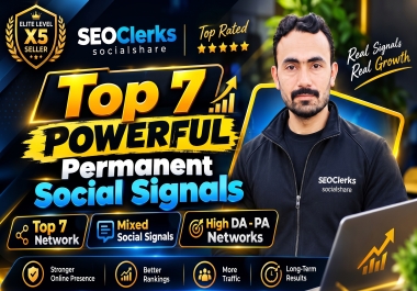 Top 7 Premium SEO 50,000 Social Signals for Google Rankings & AI Search Visibility Website Traffic