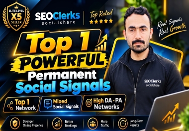 AI-Powered SEO Boost Top 1 Network 5,000 Social Signals On Google AI Search Website Traffic