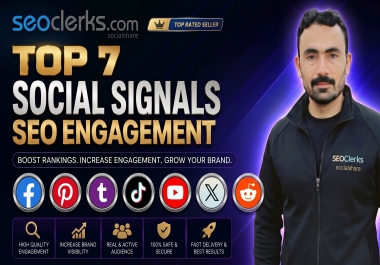 Top 7 Ultimate SEO 80,000 Social Signals for Google Rankings & AI Search Visibility Website Traffic