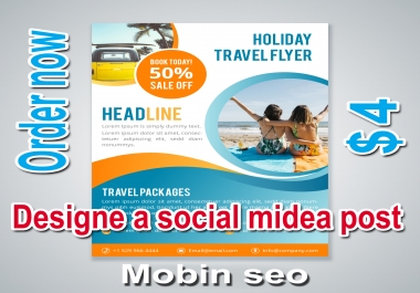 Designe high quality social midea post or flyer