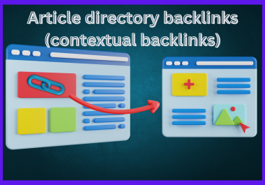 100 Article directory backlinks contextual backlinks