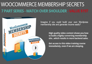 Discover How to Run Your Very Own WordPress-Based Membership Site by Using WooCommerce