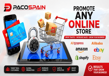 Promote Your Online Shop,  Etsy,  eBay,  Shopify Store & More