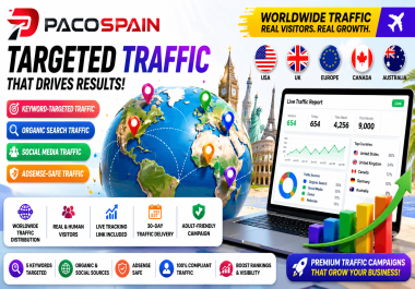 PacoSpain Website Traffic & Visibility Campaign - 30 Days