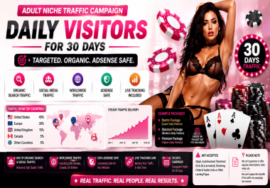 Adult Website Traffic & Visibility Campaign - 30 Days