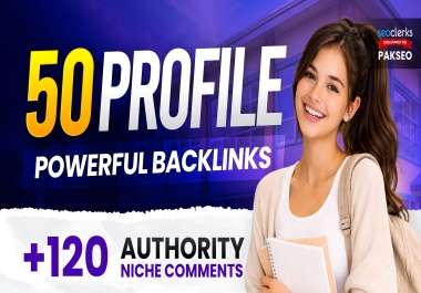 Manual High Authority Profile Backlinks on Indexable Websites for SEO