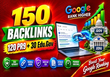 DA90 plus PREMIUM indexable 120 profile backlinks PR9 30 EDU, GOV -best dofollow linkbuilding service