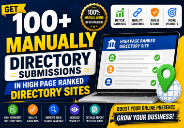 Get Rank with 100+ Manual Directory Submissions on High Authority Directory Sites