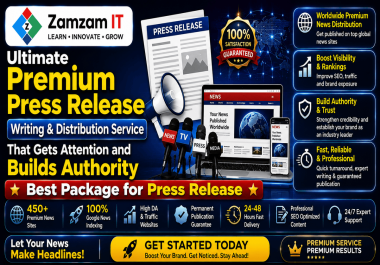 Ultimate Premium Press Release Writing & Distribution Service That Gets Attention and Builds Authori
