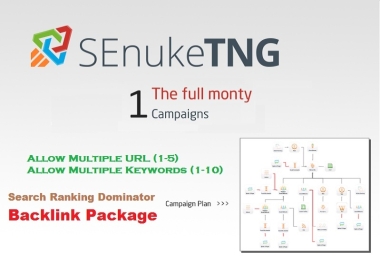 Boost SEO With 100 percent White Hat Senuke Full Monty V4 TNG Backlink Campaign