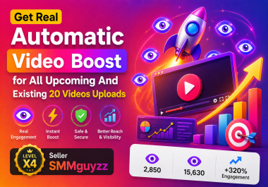 Get Real Automatic Video BOOST for Upcoming And Existing Uploads