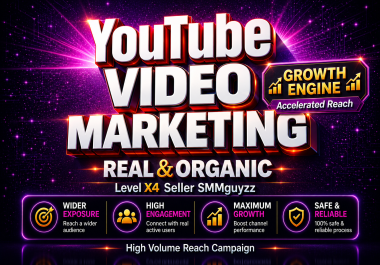 YouTube Video Premium Authentic Boost Package with Natural Delivery Pattern