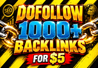 1000+ dofollow only seo backlinks