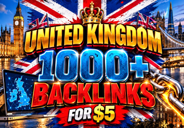 1000+ United Kingdom based domains UK backlinks