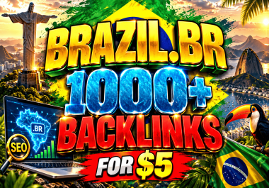 1000+ Brazil based domains BR backlinks