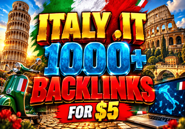 1000+ Italy based domains IT backlinks