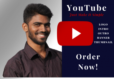 I'll Create Professional YouTube Logo,  Intro,  Outro,  Thumbnail