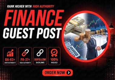 I Will Write and Publish a Guest Post on DA63 Finance Blog