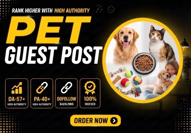 I Will Write and Publish a Guest Post on DA57 Pet Blog
