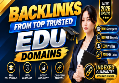 Safe Organic Ranking EDU Booster & HIGH Authority Foundation Campaign High Trust Links - White Hat