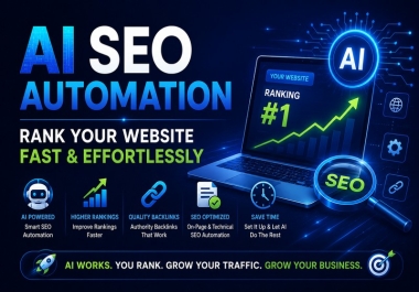 AI SEO Automation - Rank Website Faster & Effortlessly