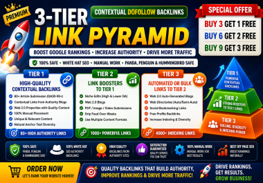 Get 2026 Updated 3-Tier Link Pyramid Strategy Backlinks Service to Boost Your Website Rank